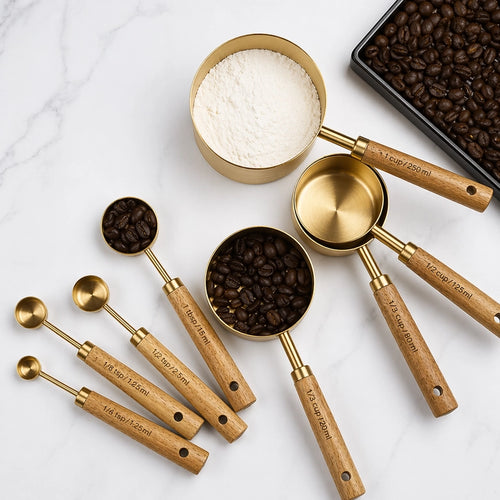 Gold Stainless Steel Measuring Cups