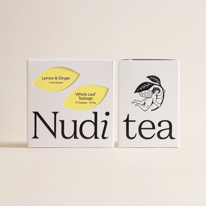 Nuditea Lemon & Ginger | Ethically Sourced 15 Teabags